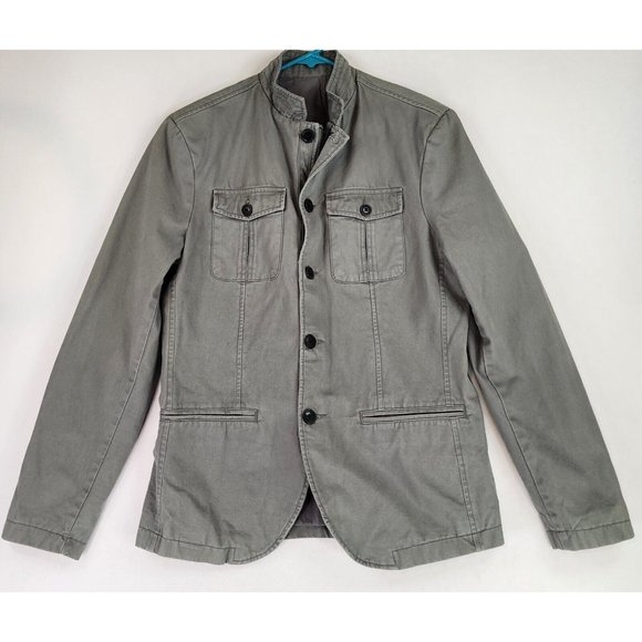 Kenneth Cole Jackets & Blazers - Kenneth Cole Jacket Womens Green Distressed Cargo Y2K Casualcore Button Up